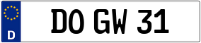 Trailer License Plate